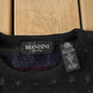 Vintage 1990s Brandini Abstract Wool Knit Crewneck Sweater Mens XL