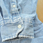 Vintage 1990s North Crest Denim Button Up Shirt Men's 3XL