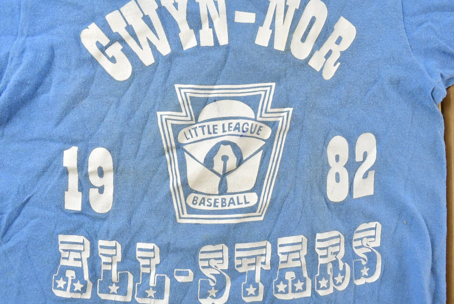 Vintage 1982 Gyn-Nor Little League Baseball T-Shirt Youth S