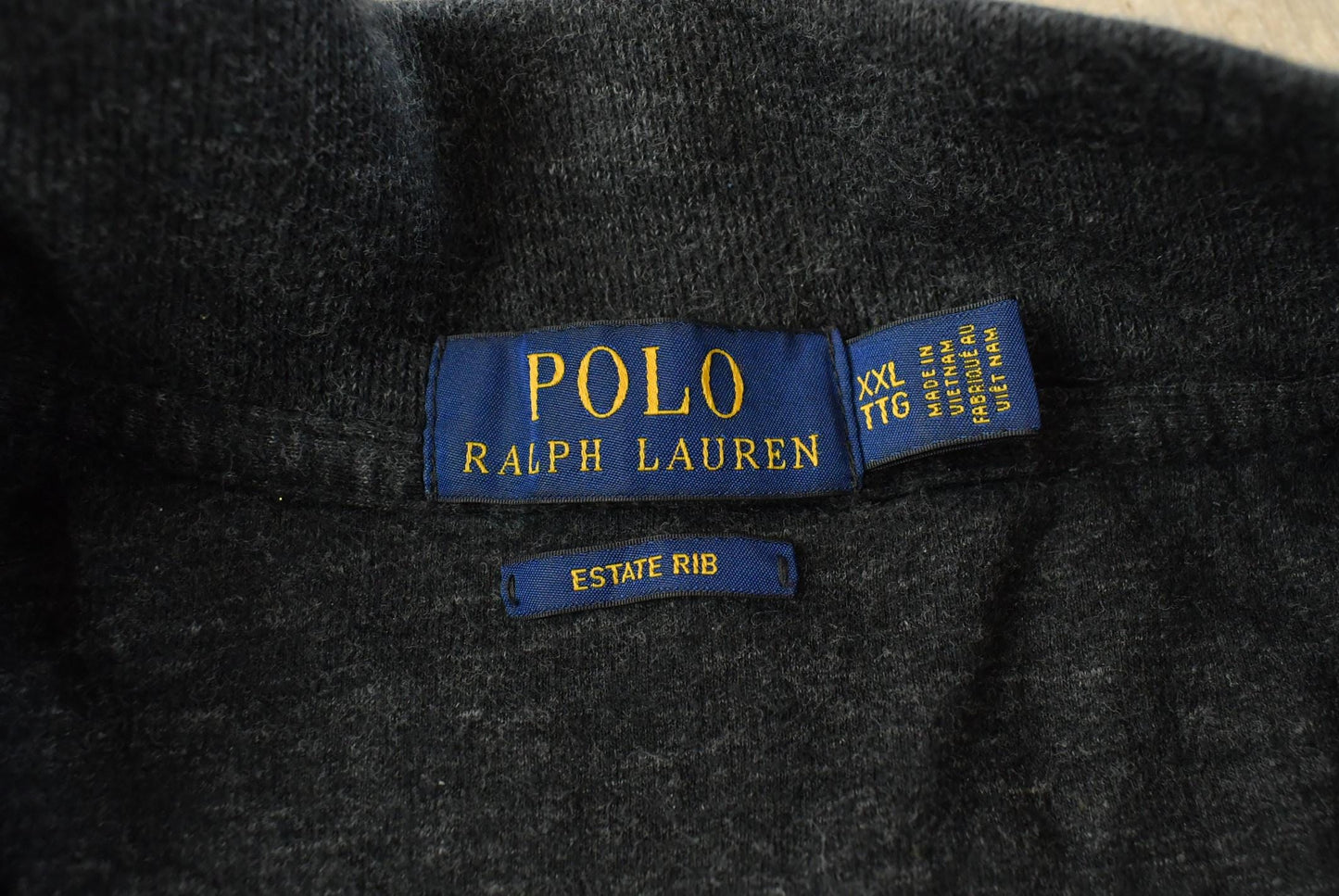 Vintage 2000s Polo Ralph Lauren Estate Rib Quarter Zip Sweatshirt Men's XXL