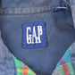 Vintage 1990s GAP Plaid Flannel Button Up Shirt Men's M