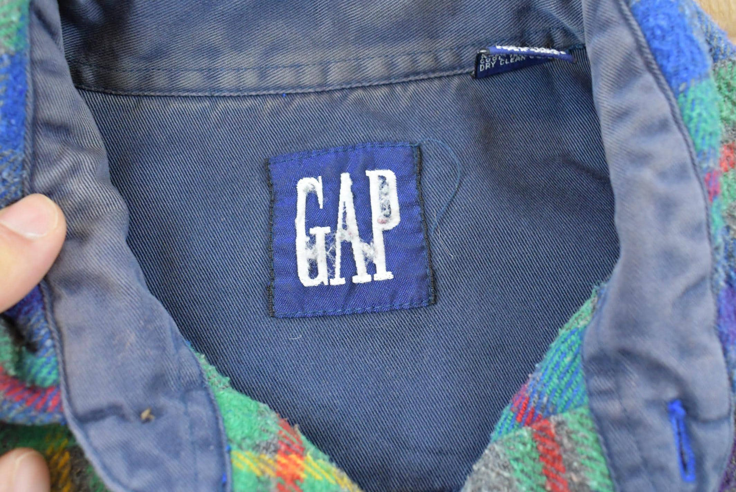 Vintage 1990s GAP Plaid Flannel Button Up Shirt Men's M