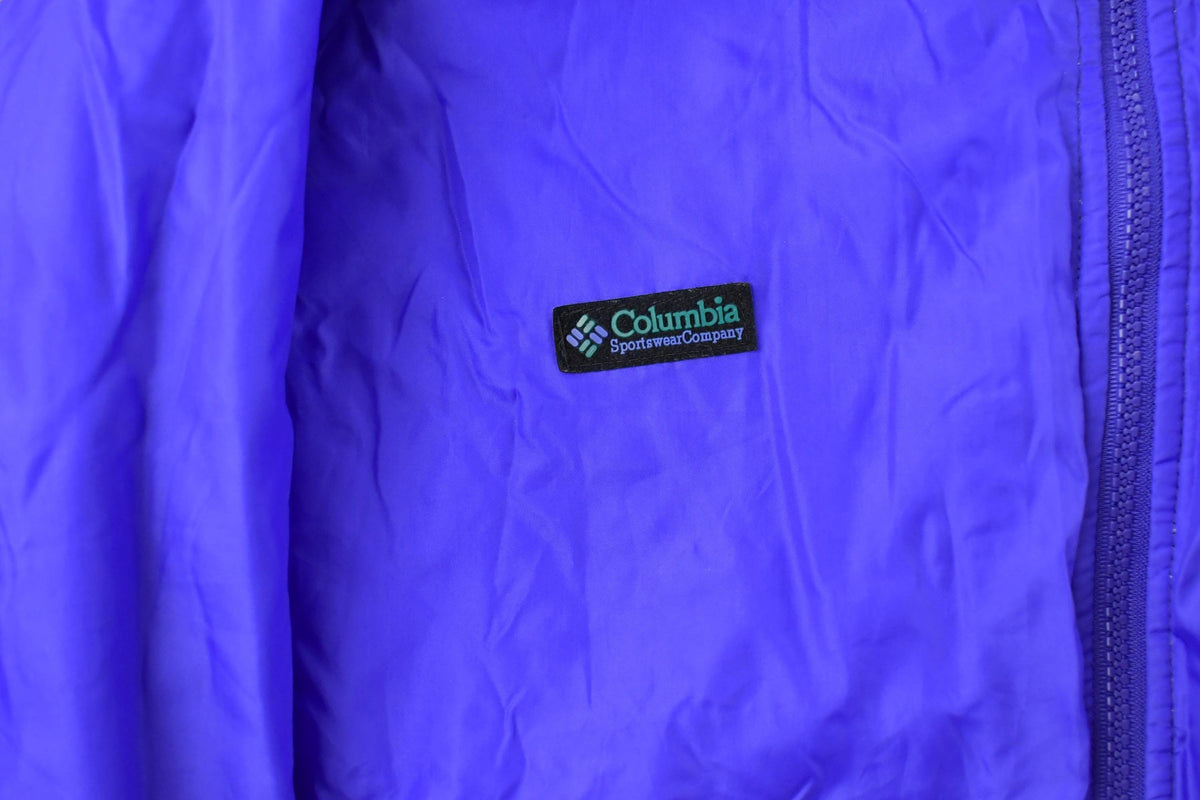 Vintage 1980s Columbia Sportswear Reversible Goose Down Puffer Jacket Men's L