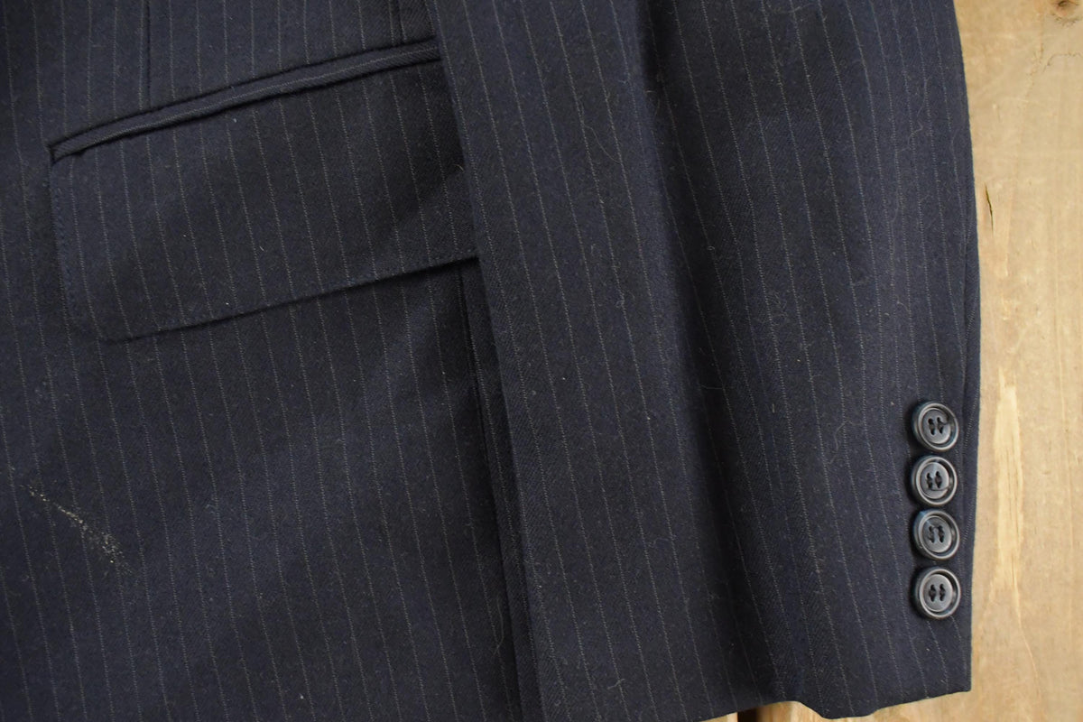 Vintage 1980s Cricketeer Pinstripe Blazer Jacket Men's Medium