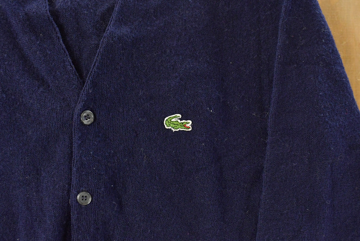 Vintage 1980s Izod Lacoste Knit Cardigan Sweater Men's Large