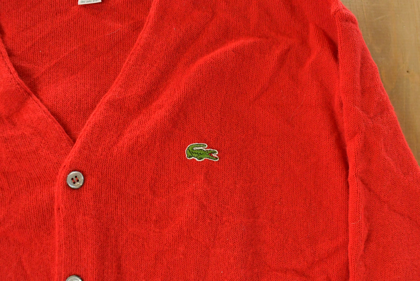 Vintage 1980s Izod Lacoste Knit Cardigan Sweater Men's XL