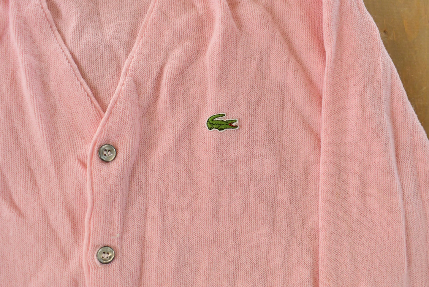 Vintage 1980s Izod Lacoste Knit Cardigan Sweater Men's Large