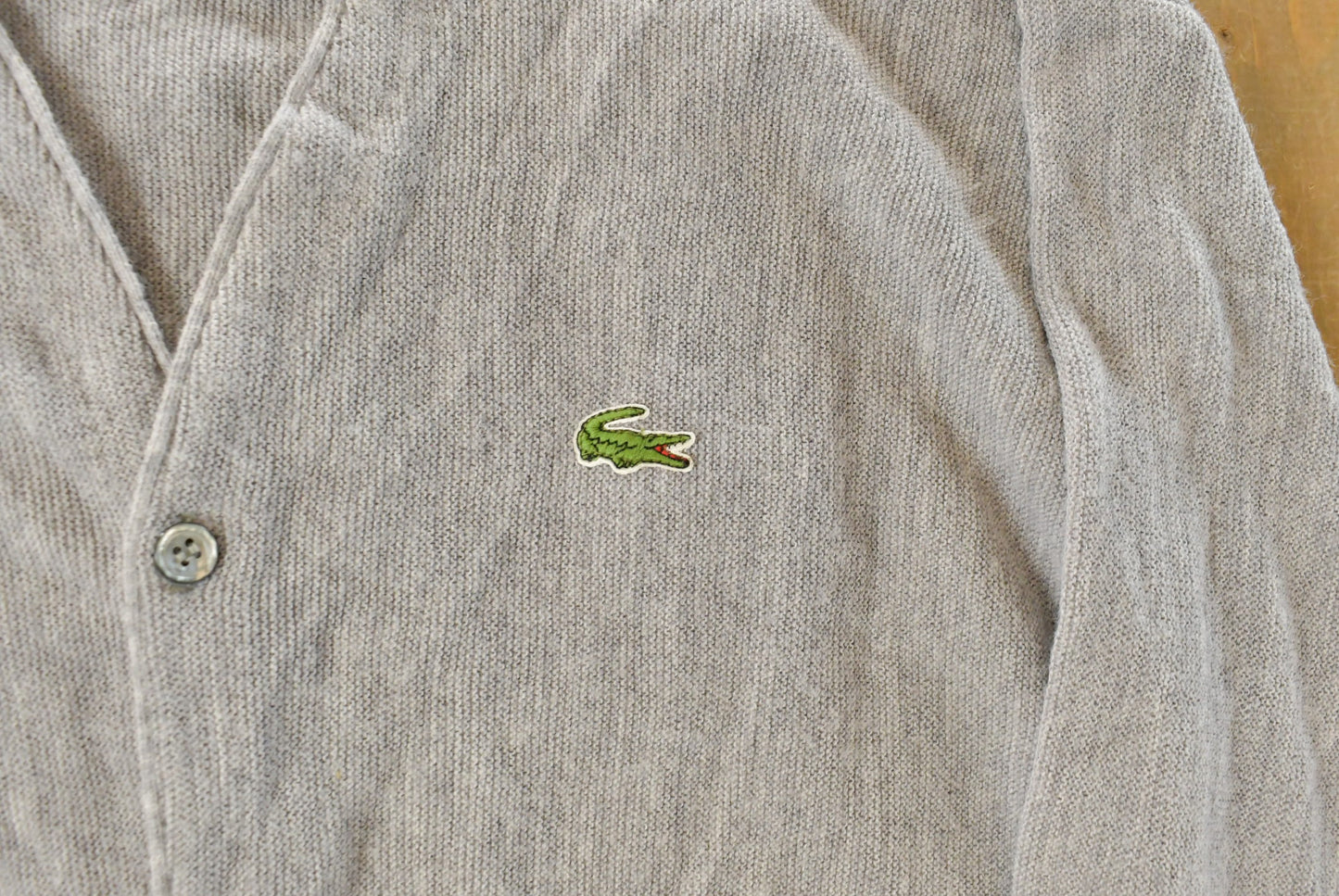 Vintage 1980s Izod Lacoste Knit Cardigan Sweater Men's XL