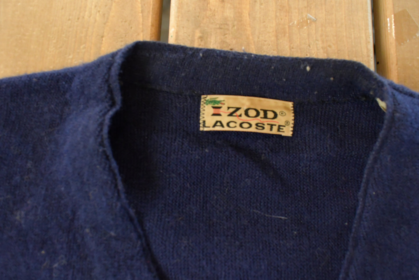 Vintage 1980s Izod Lacoste Knit Cardigan Sweater Men's Large