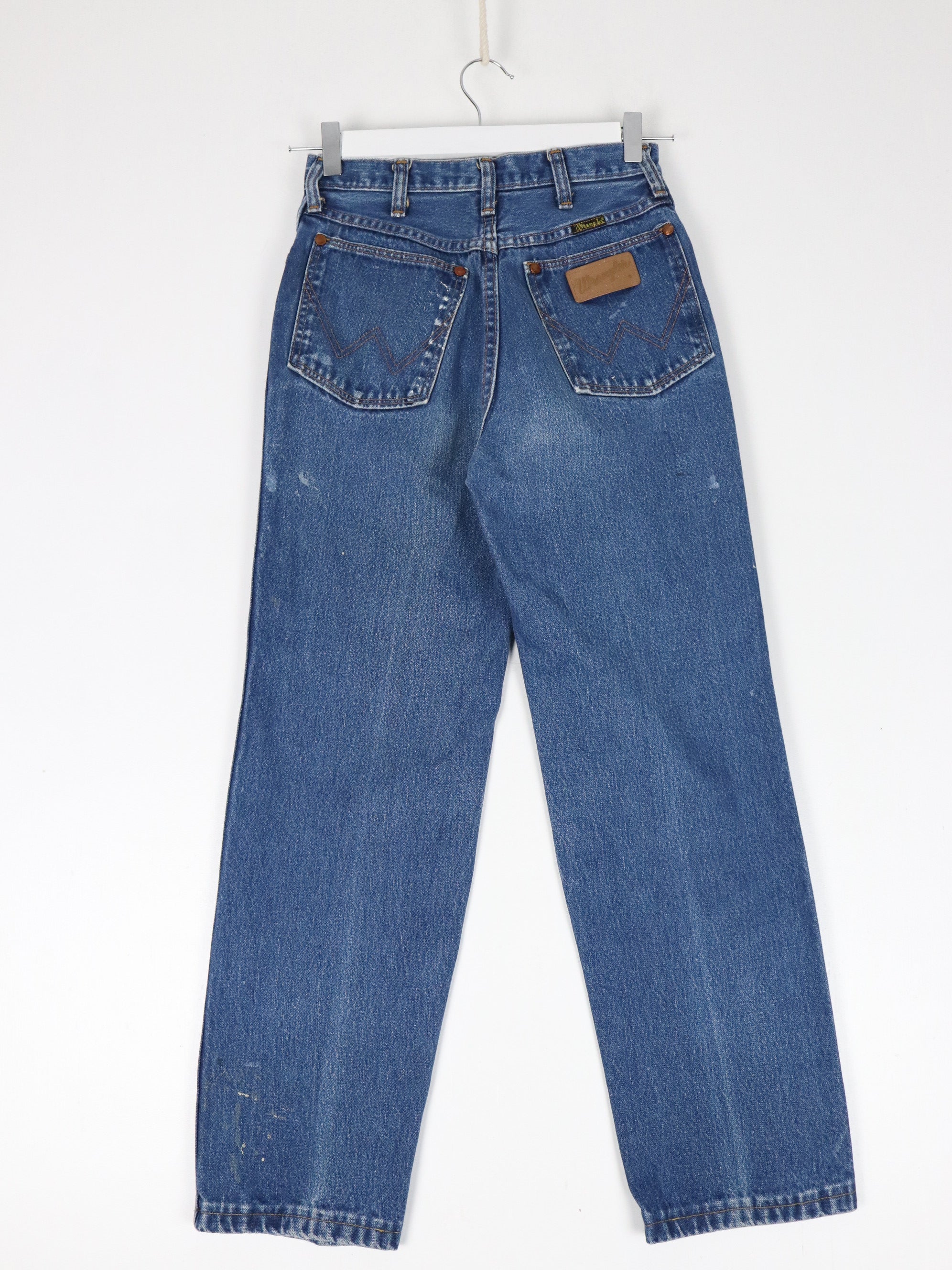 Vintage Wrangler Pants Womens 6 Blue Denim Jeans High Waisted 27 x