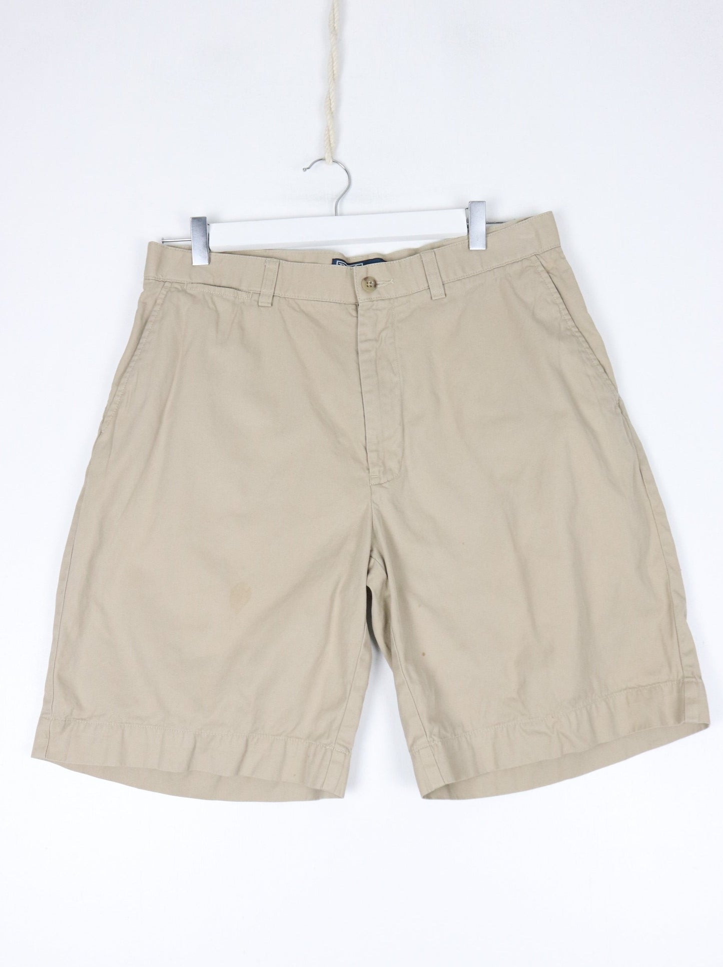 Vintage Polo Ralph Lauren Shorts Fits Mens 33 Beige Chino