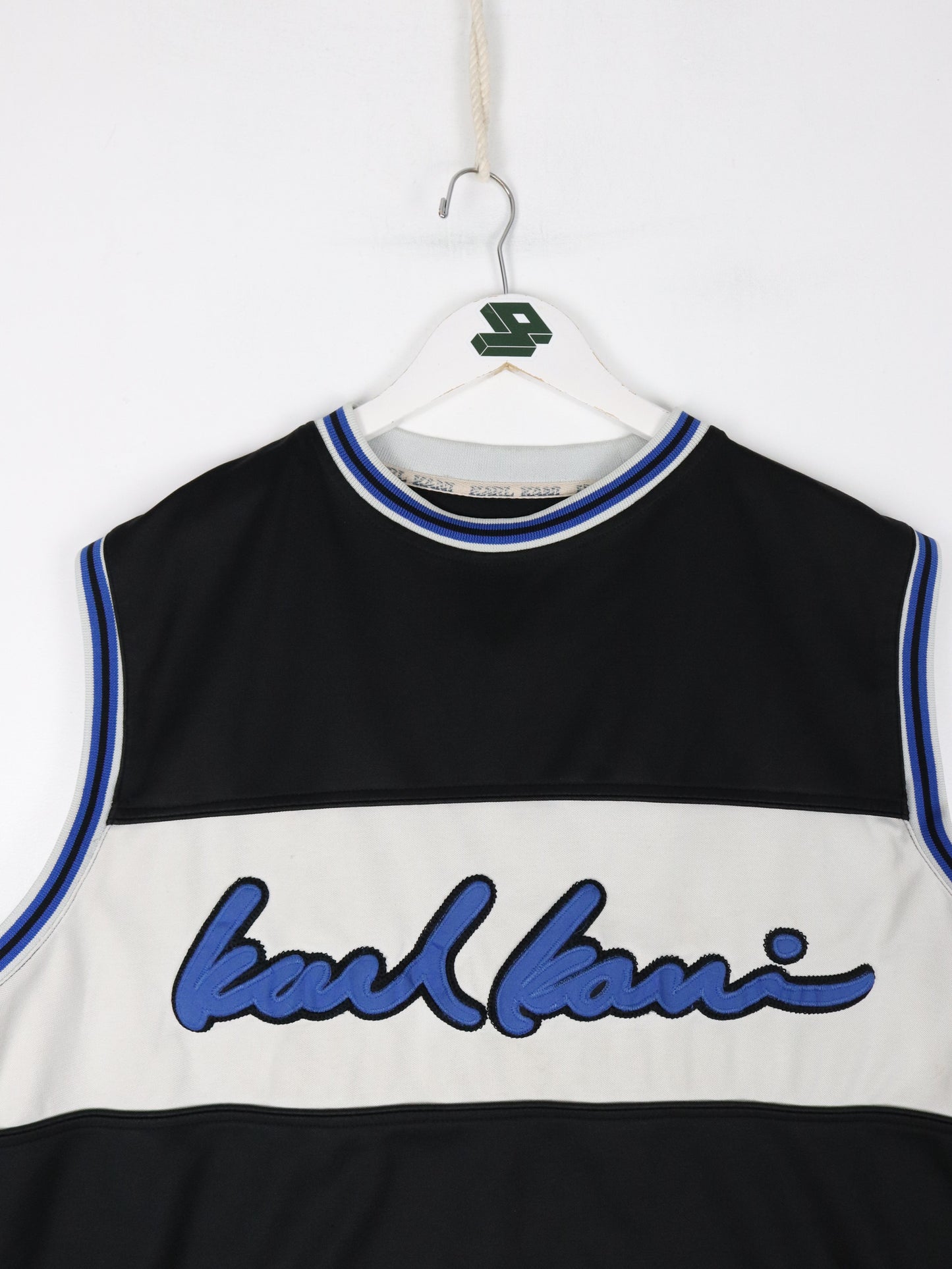 Vintage Karl Kani Jersey Mens XL Black Tank Top Basketball Y2K