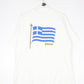 Vintage Greece T Shirt Mens XL White 90s Hanes Beefy