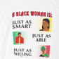 Vintage Black Woman T Shirt Mens Large White 90s