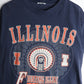 Vintage Illinois Illini T Shirt Mens Large Blue College