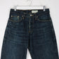 Gustin Pants Fits Mens 29 x 33 Blue Raw Selvedge Denim Jeans Straight Fit