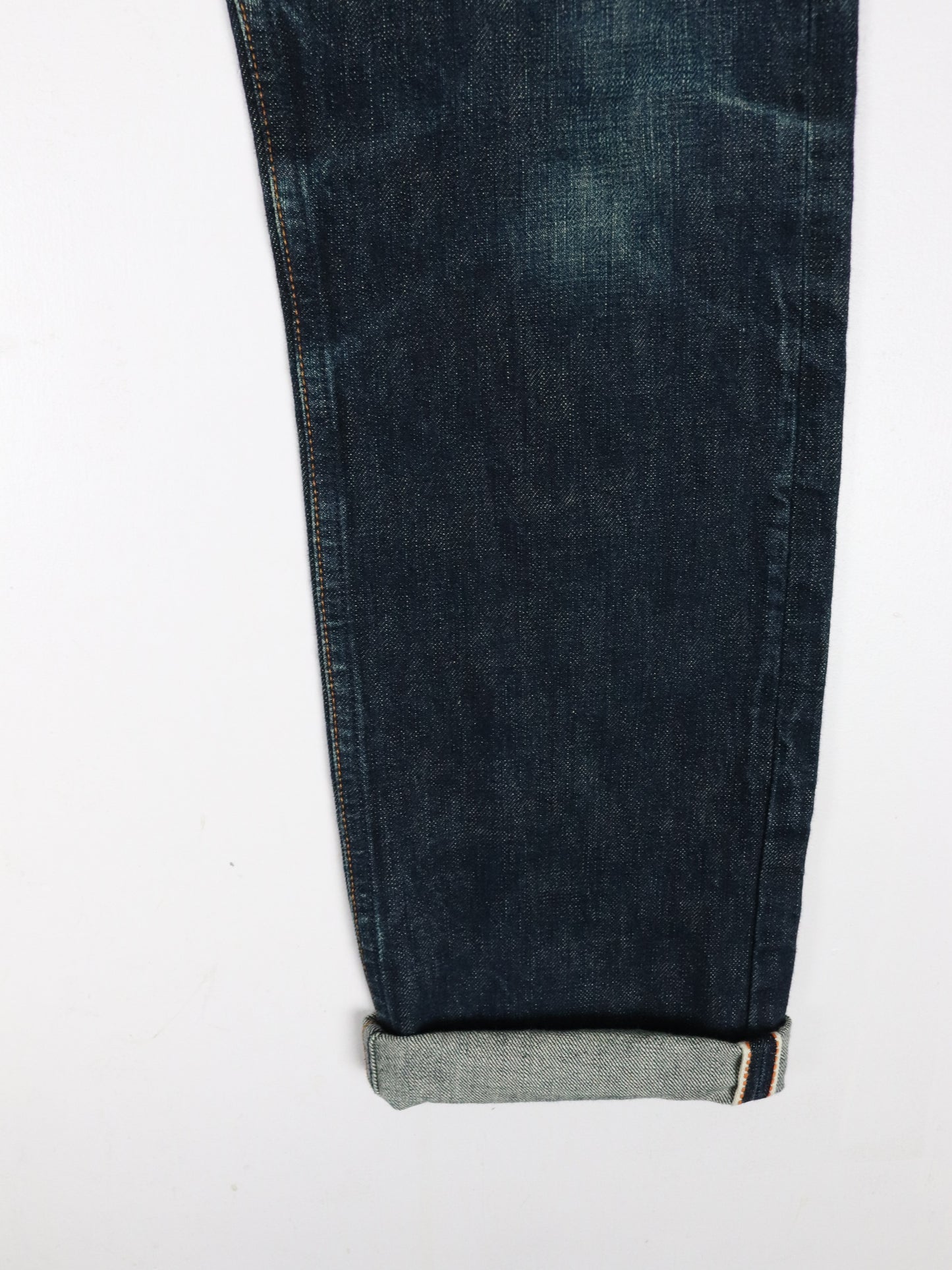 Gustin Pants Fits Mens 29 x 33 Blue Raw Selvedge Denim Jeans Straight Fit