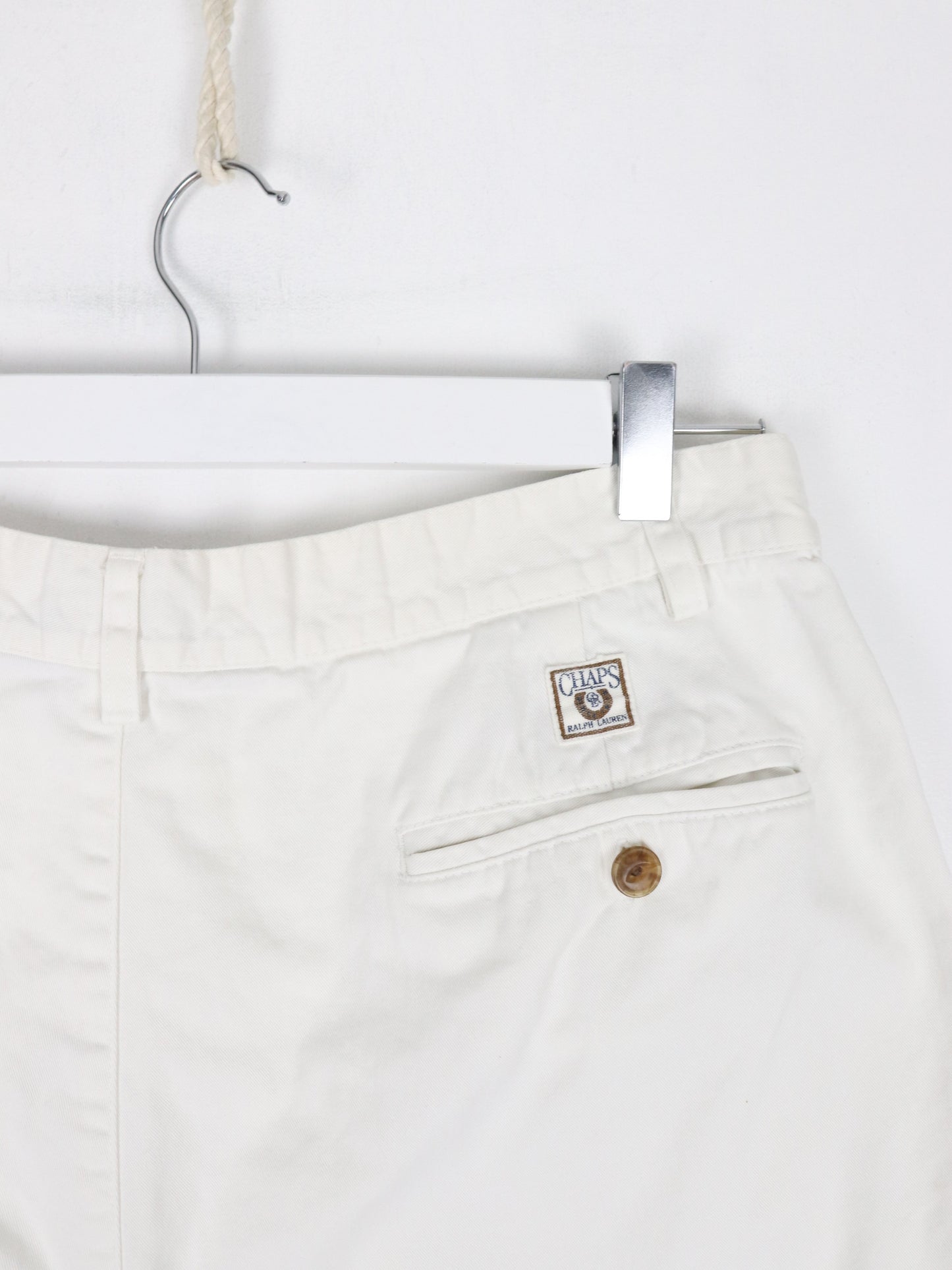 Vintage Chaps Ralph Lauren Shorts Fits Mens 32 White Casual