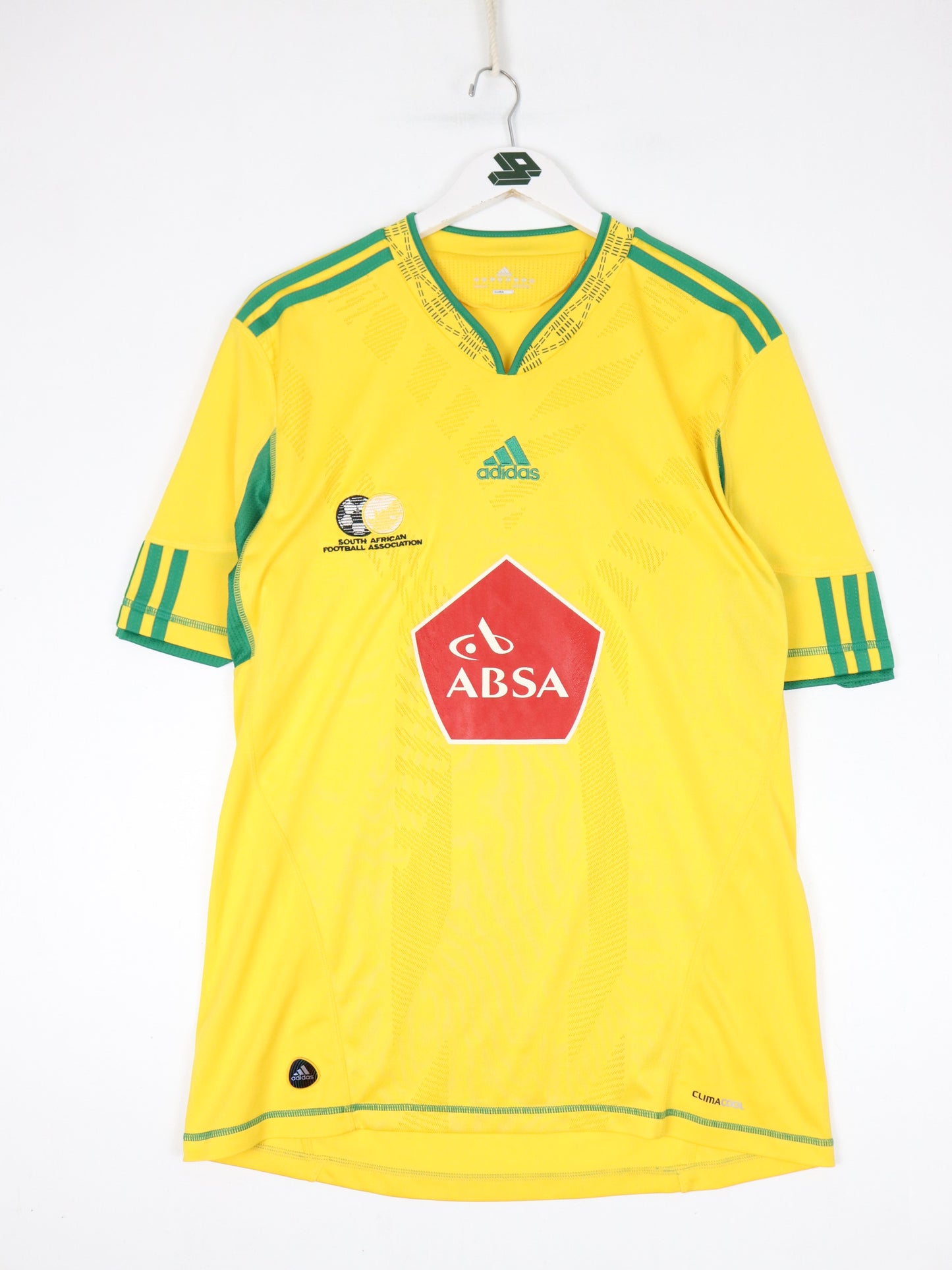 South Africa Soccer Jersey Mens Medium Yellow Adidas Kit 2010