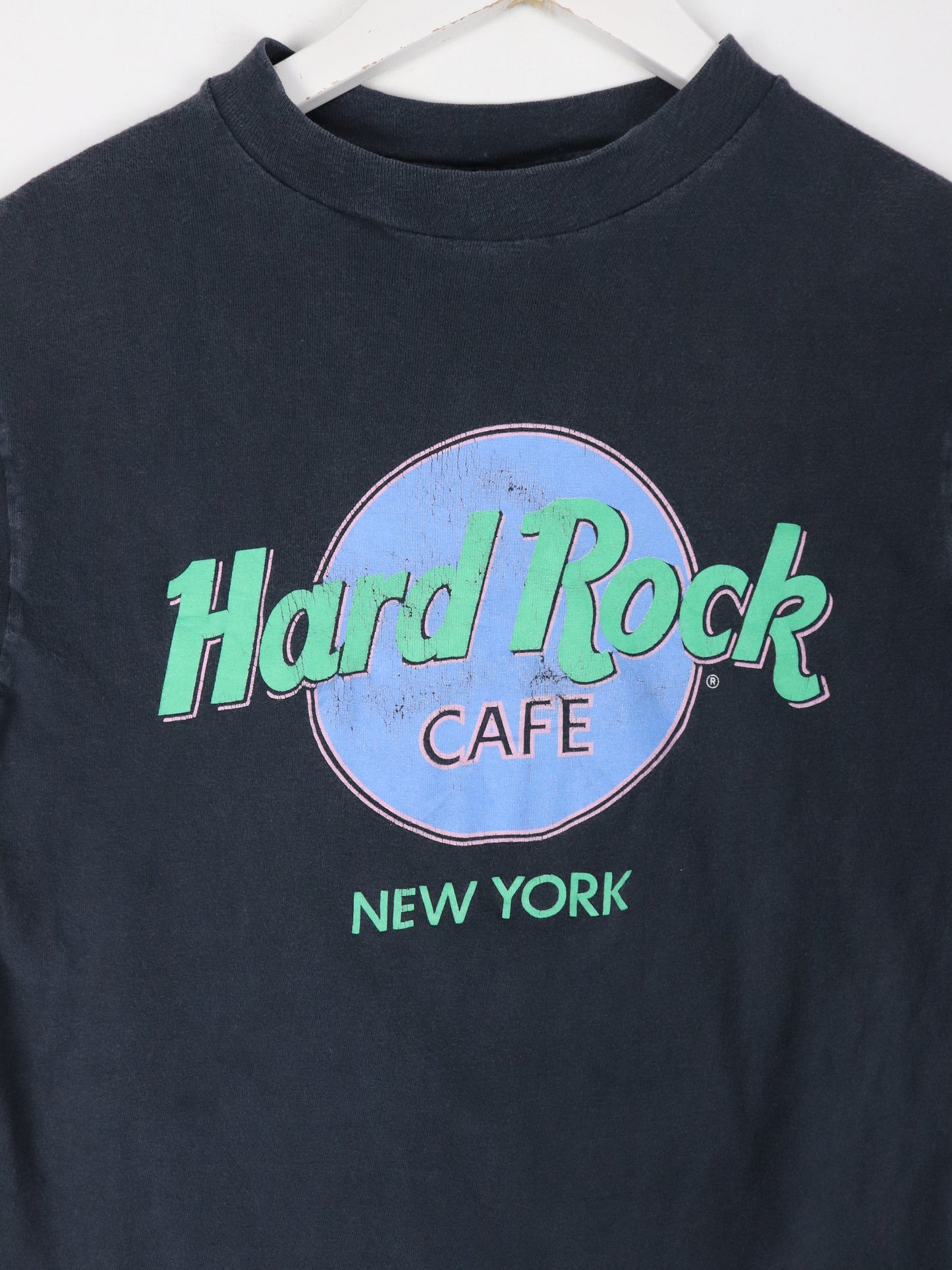 Vintage Hard Rock Cafe T Shirt Mens XS/S Grey New York 90s