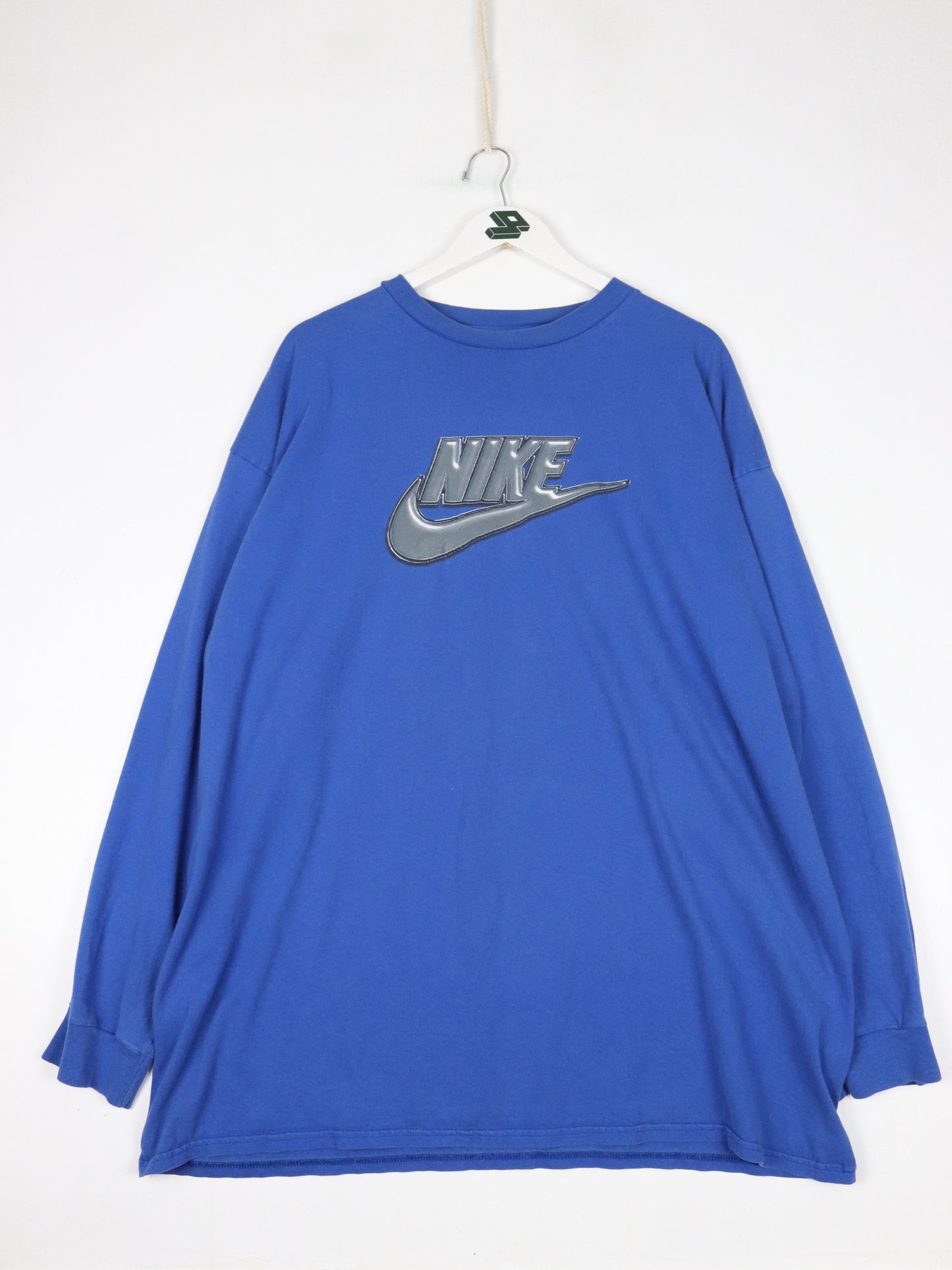 Vintage Nike T Shirt Mens 2XL Blue Long Sleeve