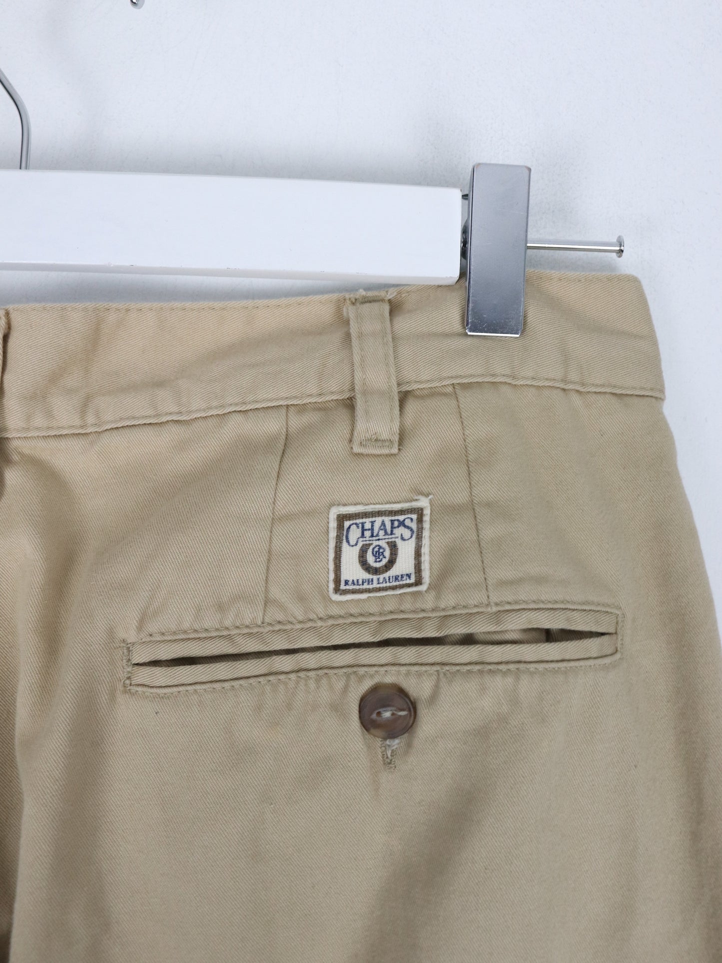 Vintage Chaps Ralph Lauren Pants Fits Mens 33 x 30 Beige Chino