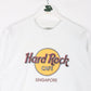 Vintage Hard Rock Cafe T Shirt Mens Large White Singapore