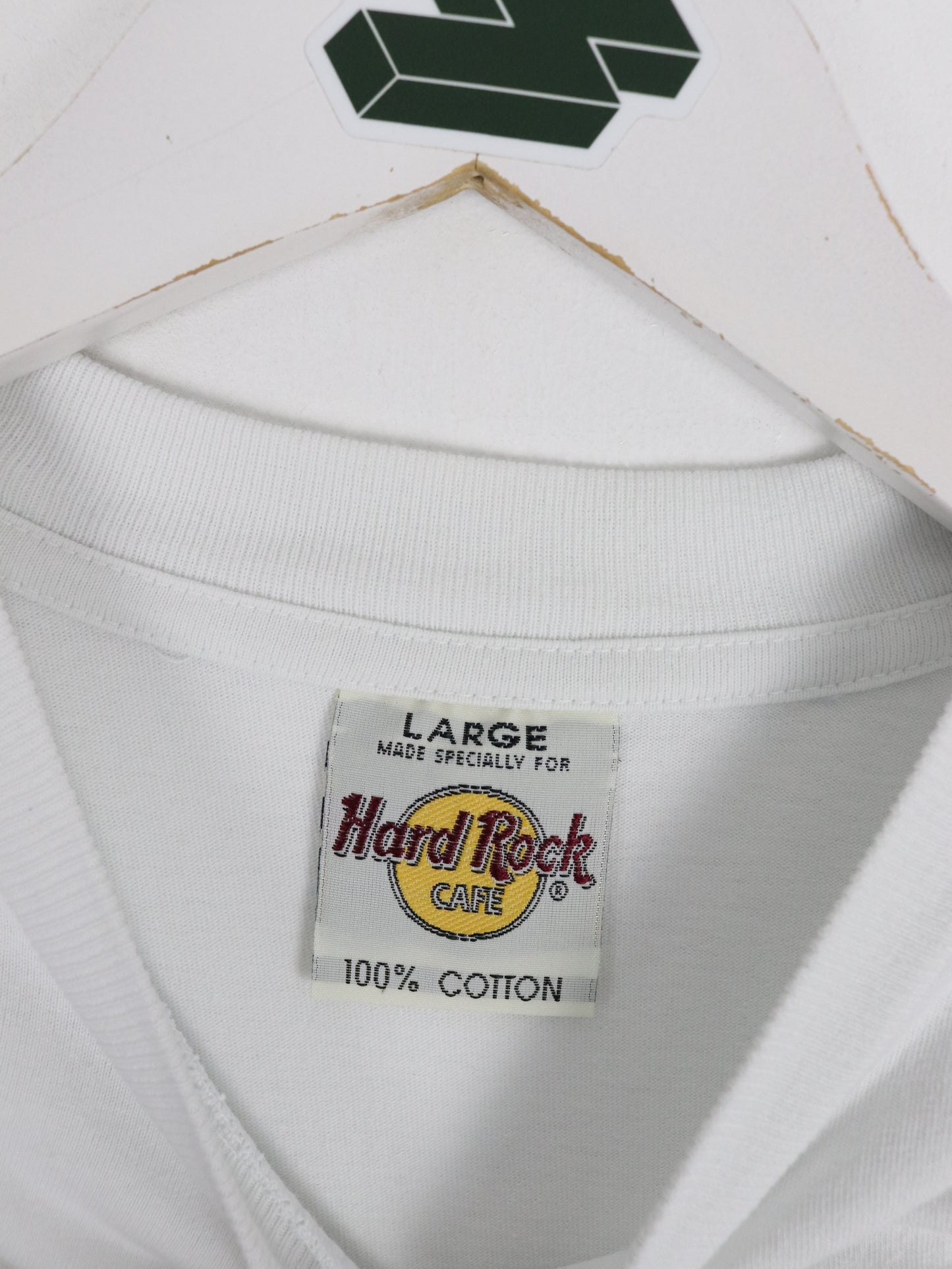 Vintage Hard Rock Cafe T Shirt Mens Large White Singapore