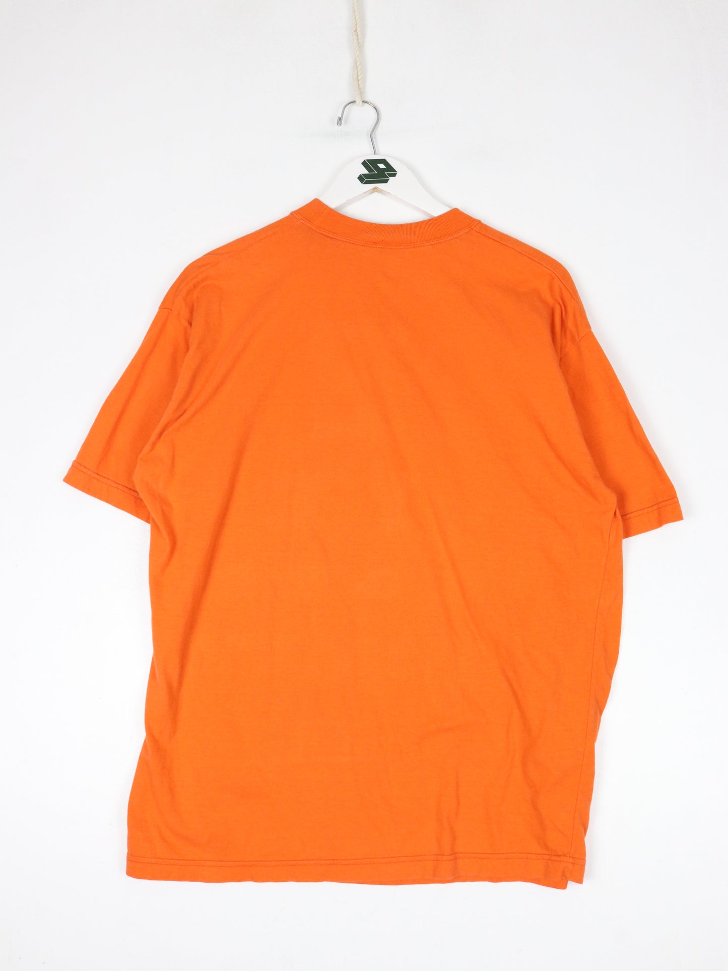 Vintage United Colors of Benetton T Shirt Mens Large Orange Eye Love