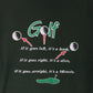 Vintage Golf T Shirt Mens Large Green Funny