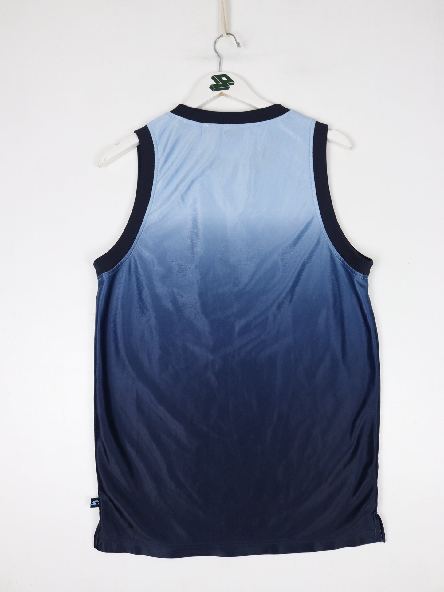 Vintage Starter Jersey Mens Small Blue Basketball Y2K