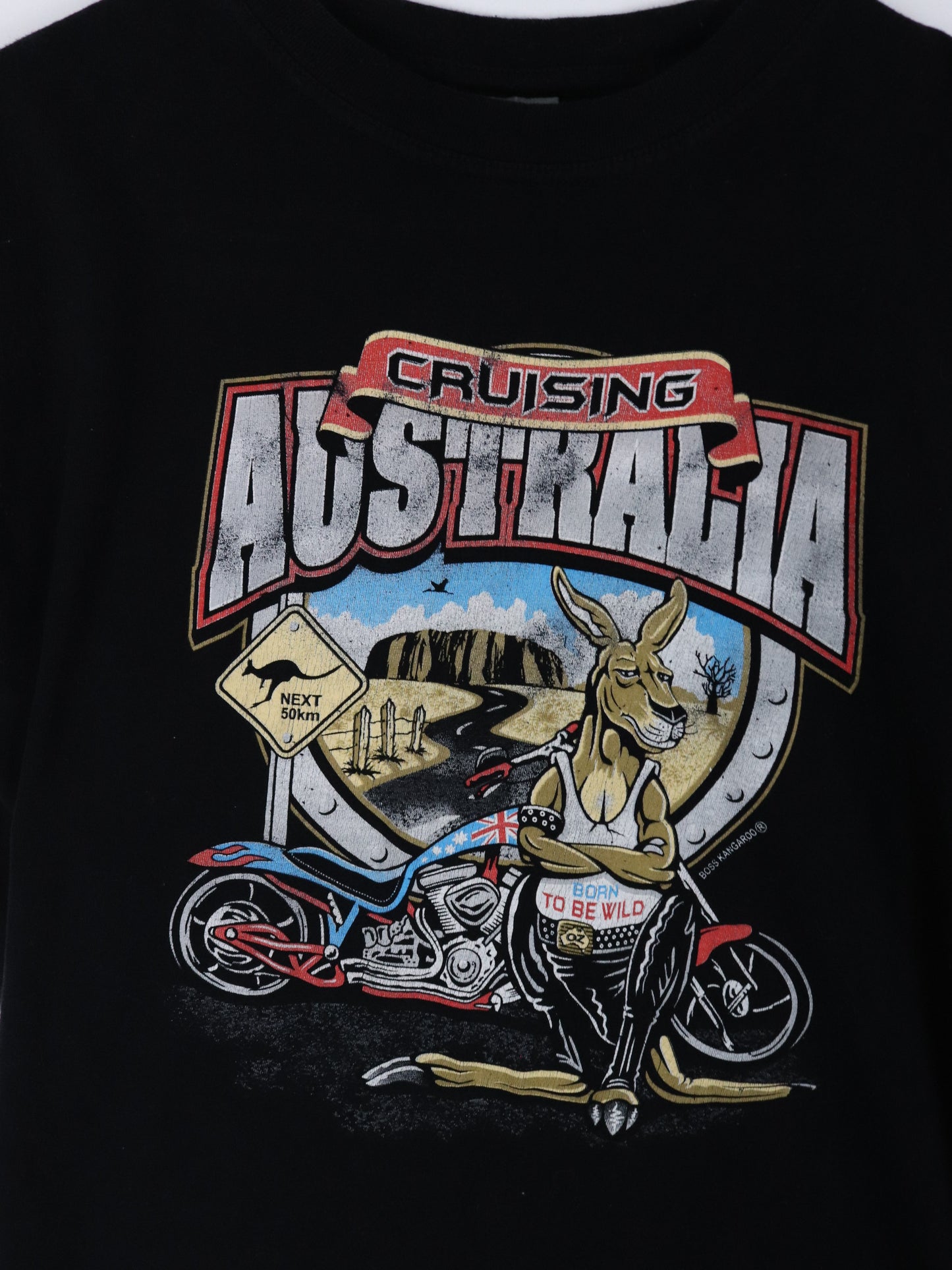 Cruising Australia T Shirt Mens Medium Black Motorcycles