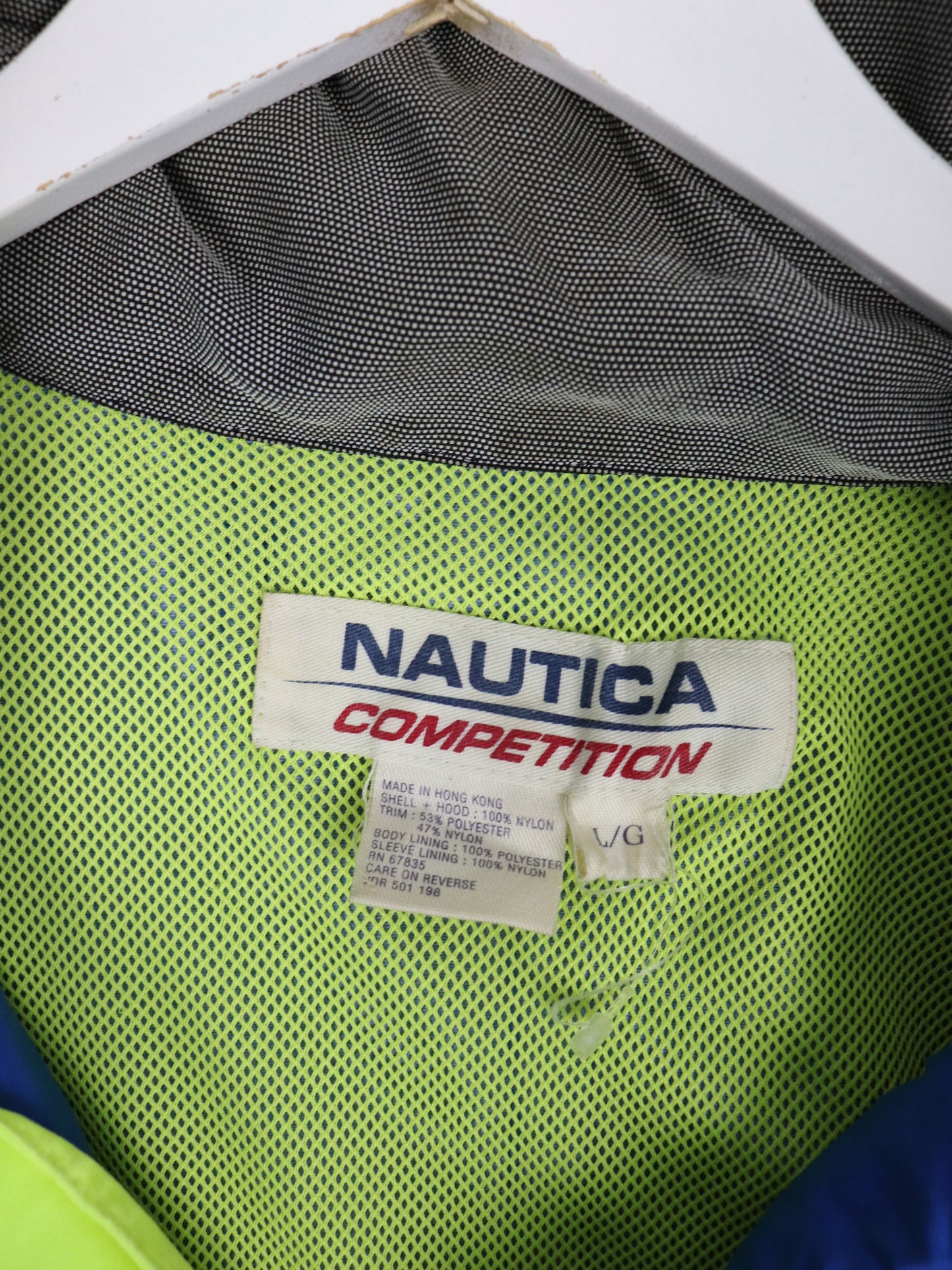 Vintage Nautica Competition Jacket Mens Large Blue Parka 90s