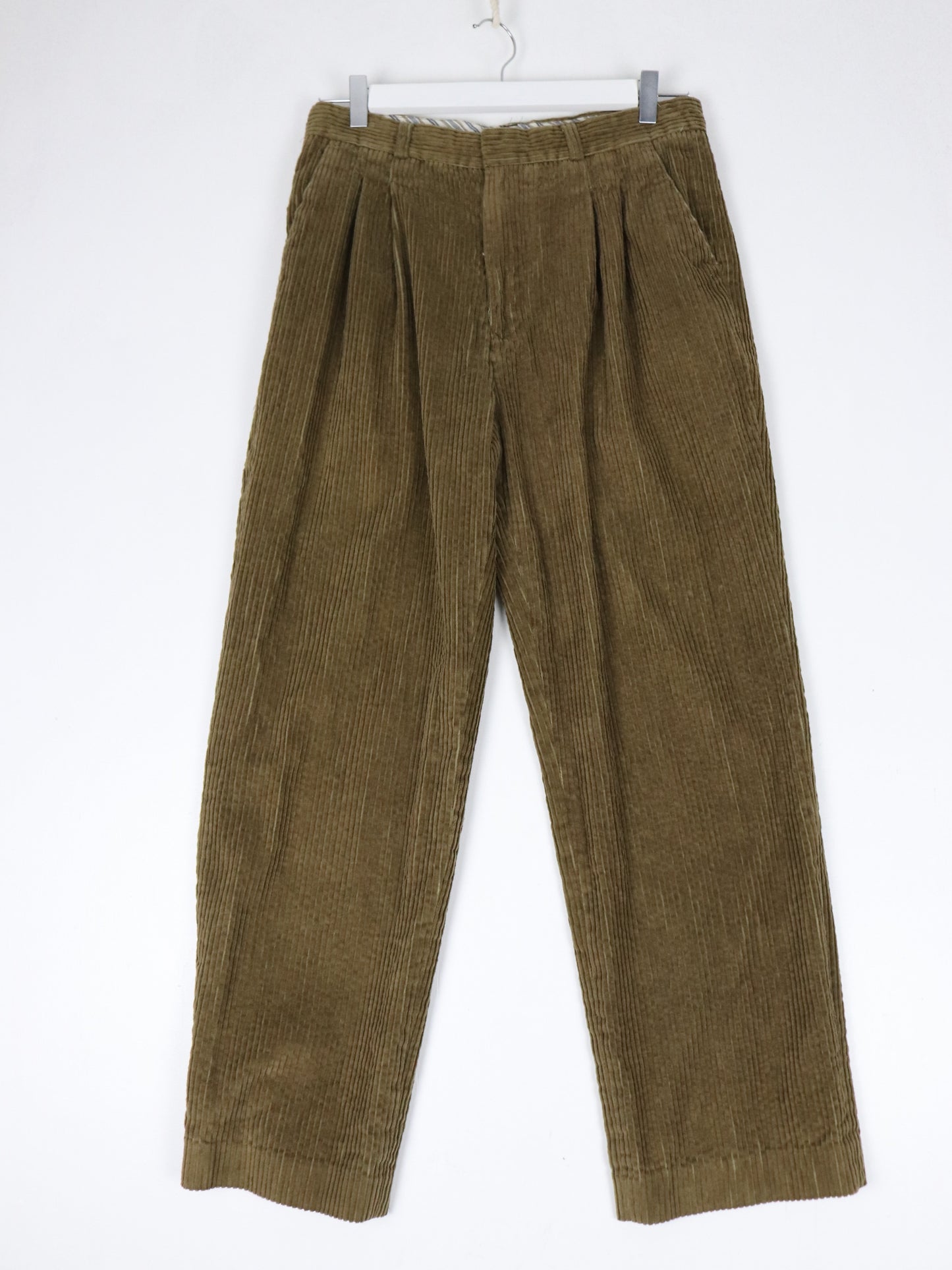 St. Georgio Pants Fits Mens 31 x 27 Brown Corduroy Trousers