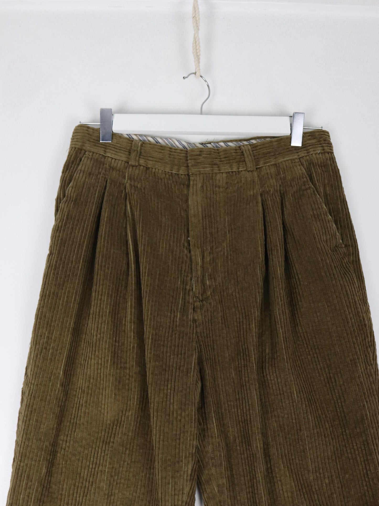 St. Georgio Pants Fits Mens 31 x 27 Brown Corduroy Trousers