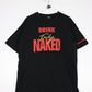 Vintage Drink Truly Naked Beer T Shirt Fits Mens XL Black