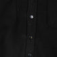 Vintage Dickies Jacket Mens Large Black Fleece Snap On Coat Sweater