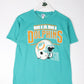 Vintage Miami Dolphins T Shirt Mens Small Green Teal NFL Football