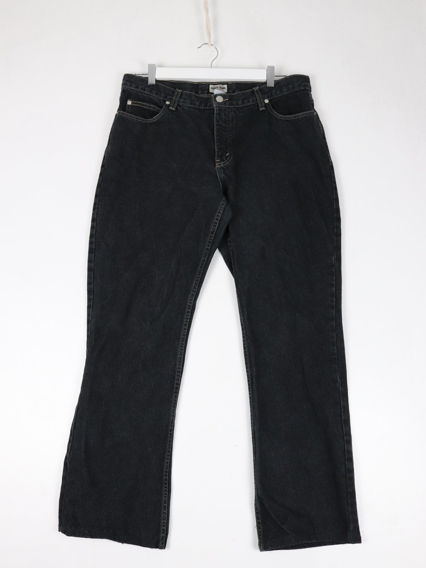 Vintage Guess Pants Mens 36 x 31 Black Denim Jeans