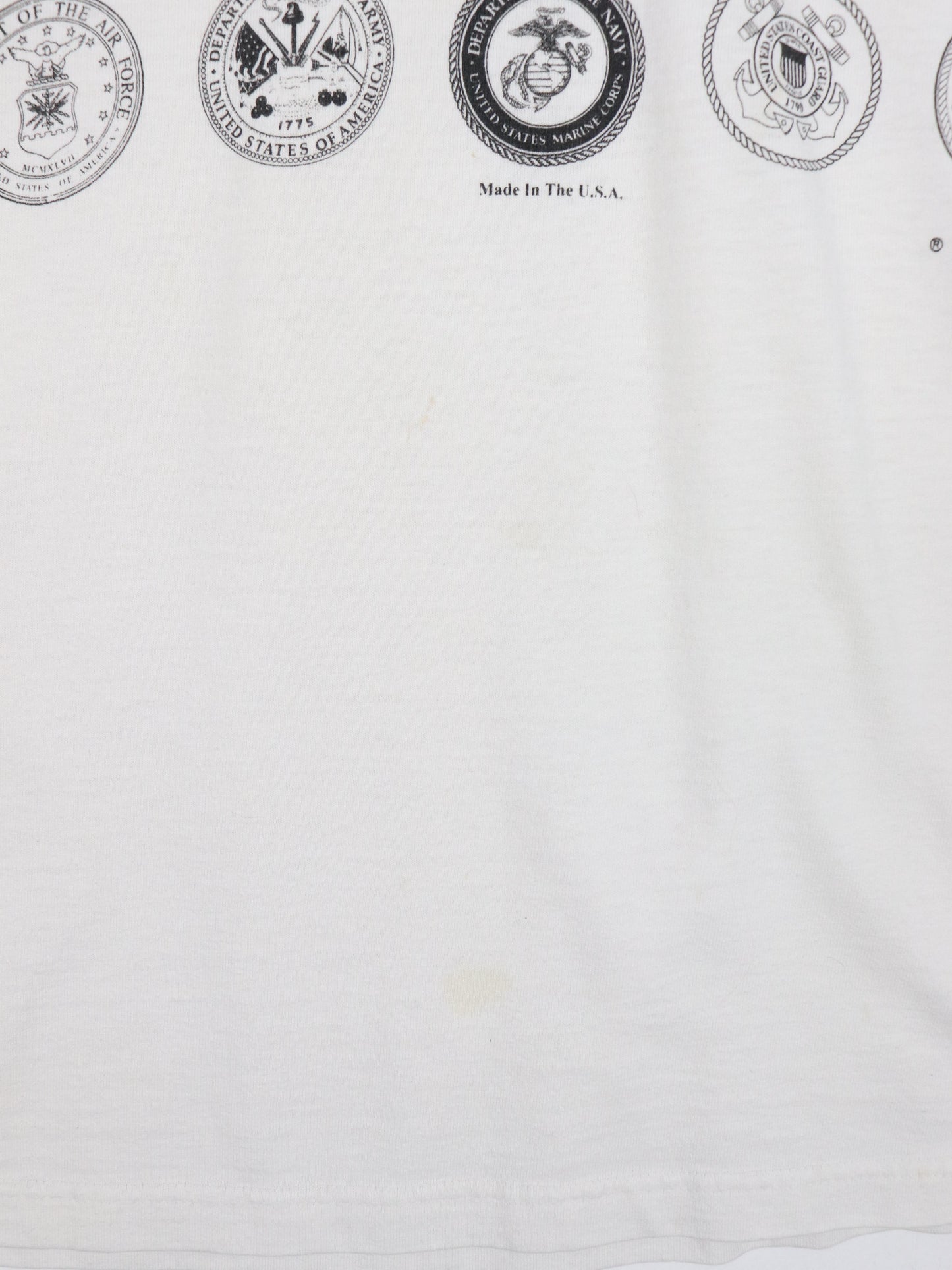 Vintage American Pride T Shirt Mens Large White 90s USA