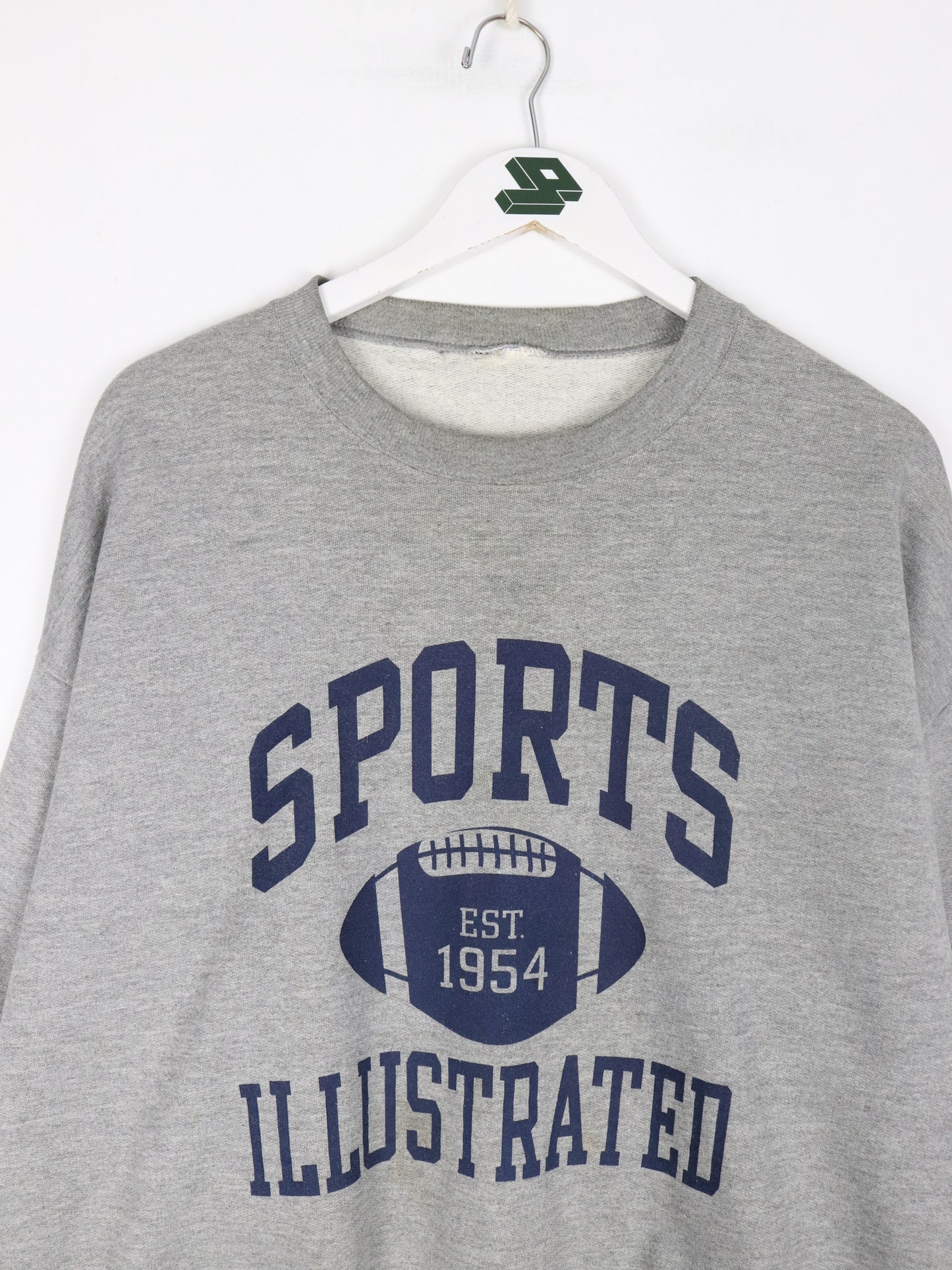 Vintage Sports Illustrated Sweatshirt Mens Large Grey