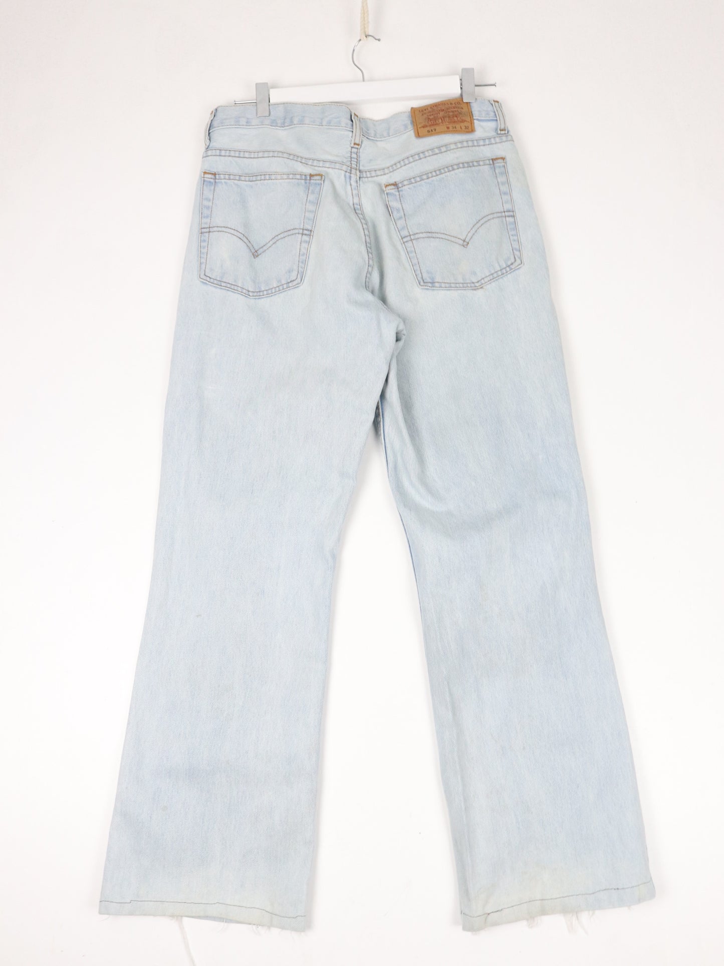 Vintage Levi's Pants Fits Mens 34 x 30 Blue 517 Bootcut Denim Jeans