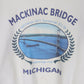 Vintage Mackinac Bridge Sweatshirt Mens Large Yellow 90s USA