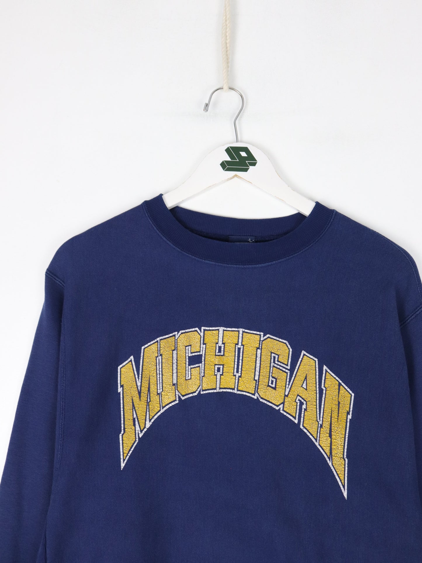 Vintage Michigan Wolverines Sweatshirt Mens Large Blue College
