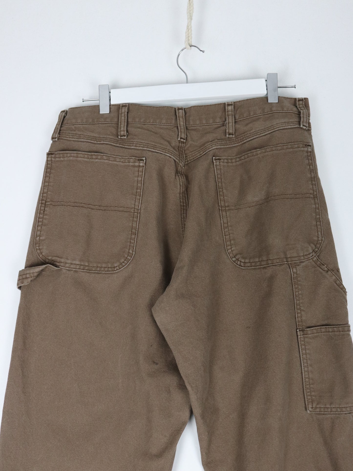 Rustler Pants Mens 34 x 32 Brown Carpenter Work Wear