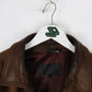 Vintage Ayton Jacket Mens Large Brown Leather Coat