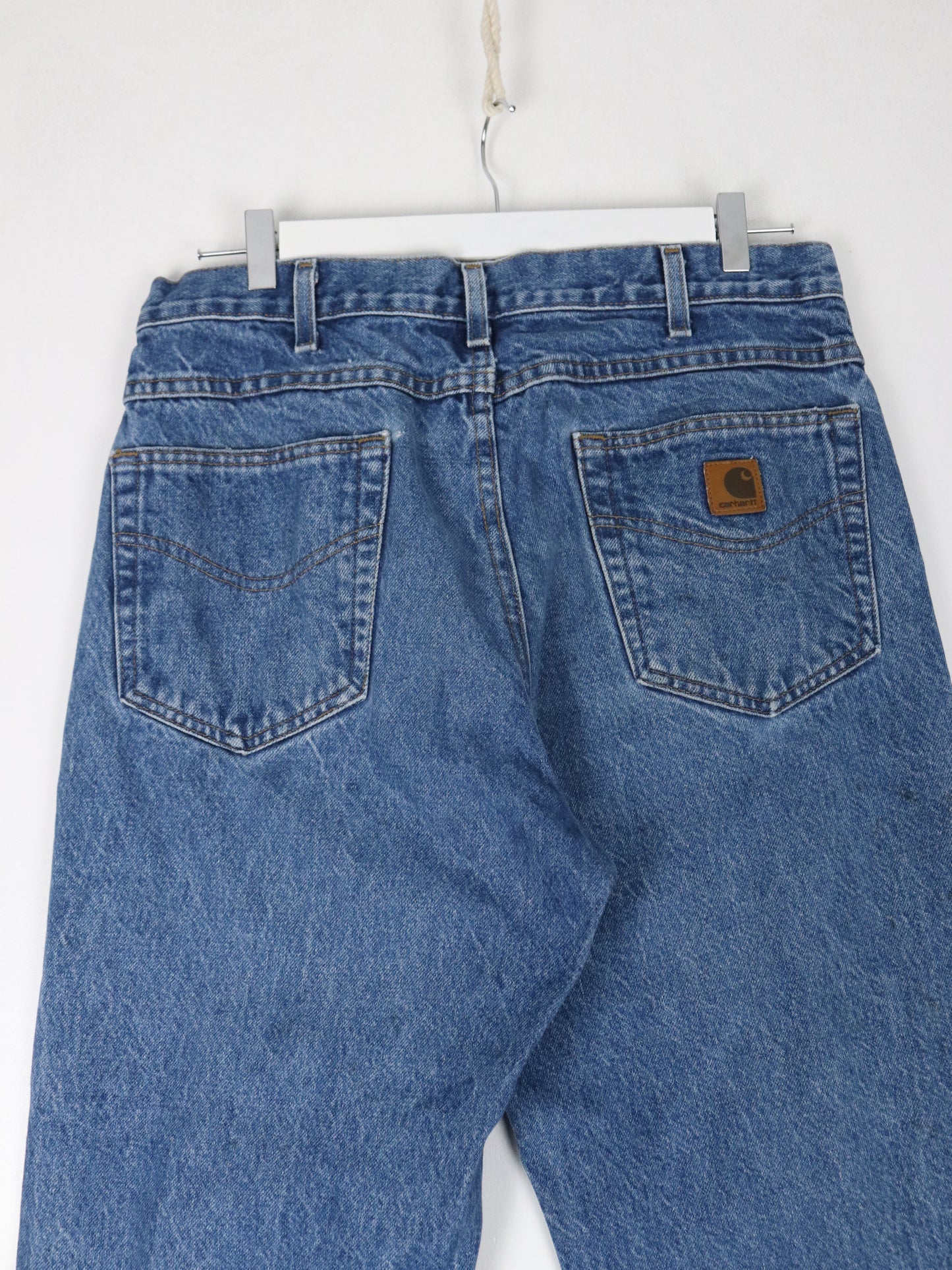 Carhartt Pants Fits Mens 32 x 26 Blue Denim Jeans