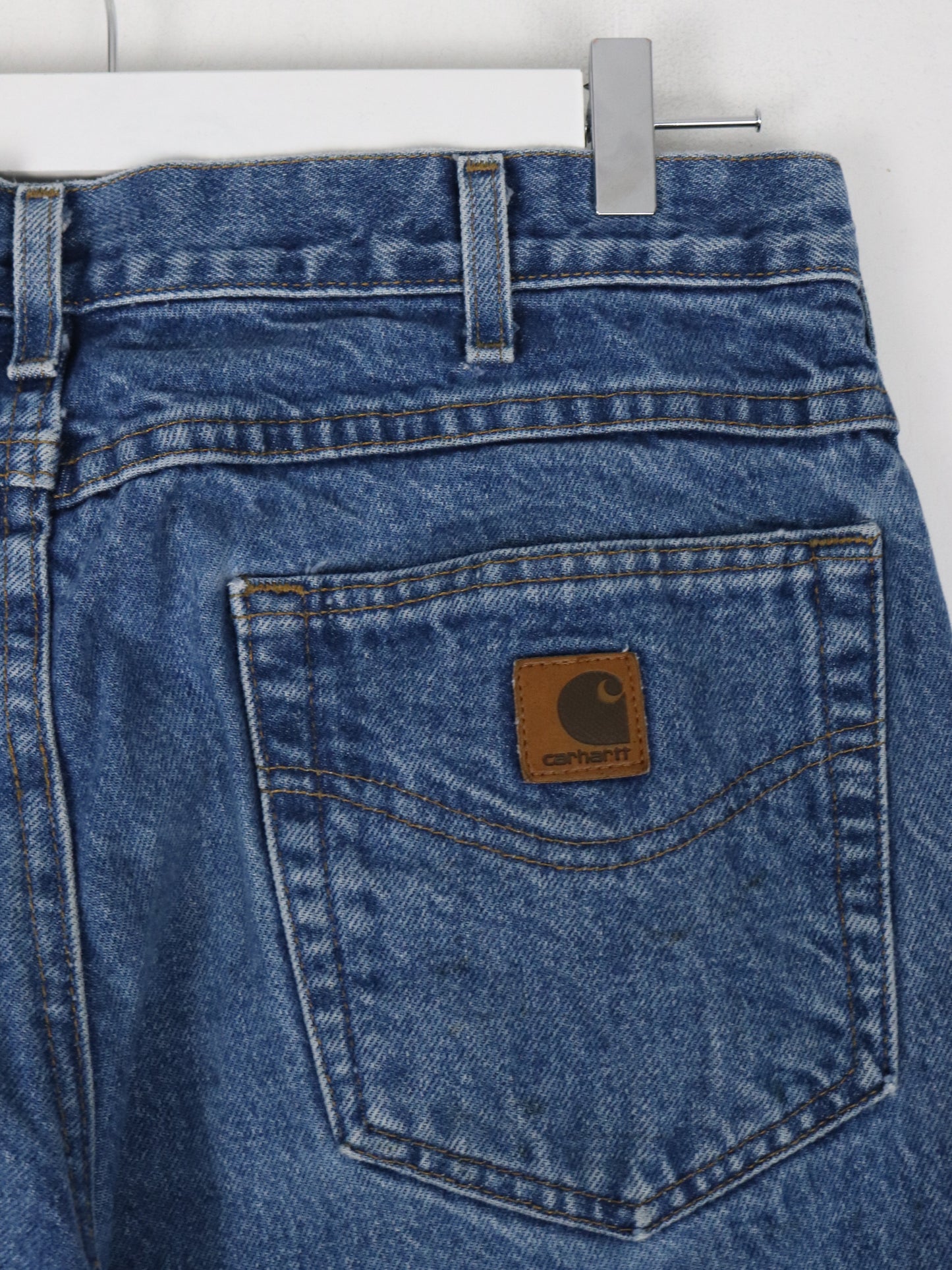 Carhartt Pants Fits Mens 32 x 26 Blue Denim Jeans