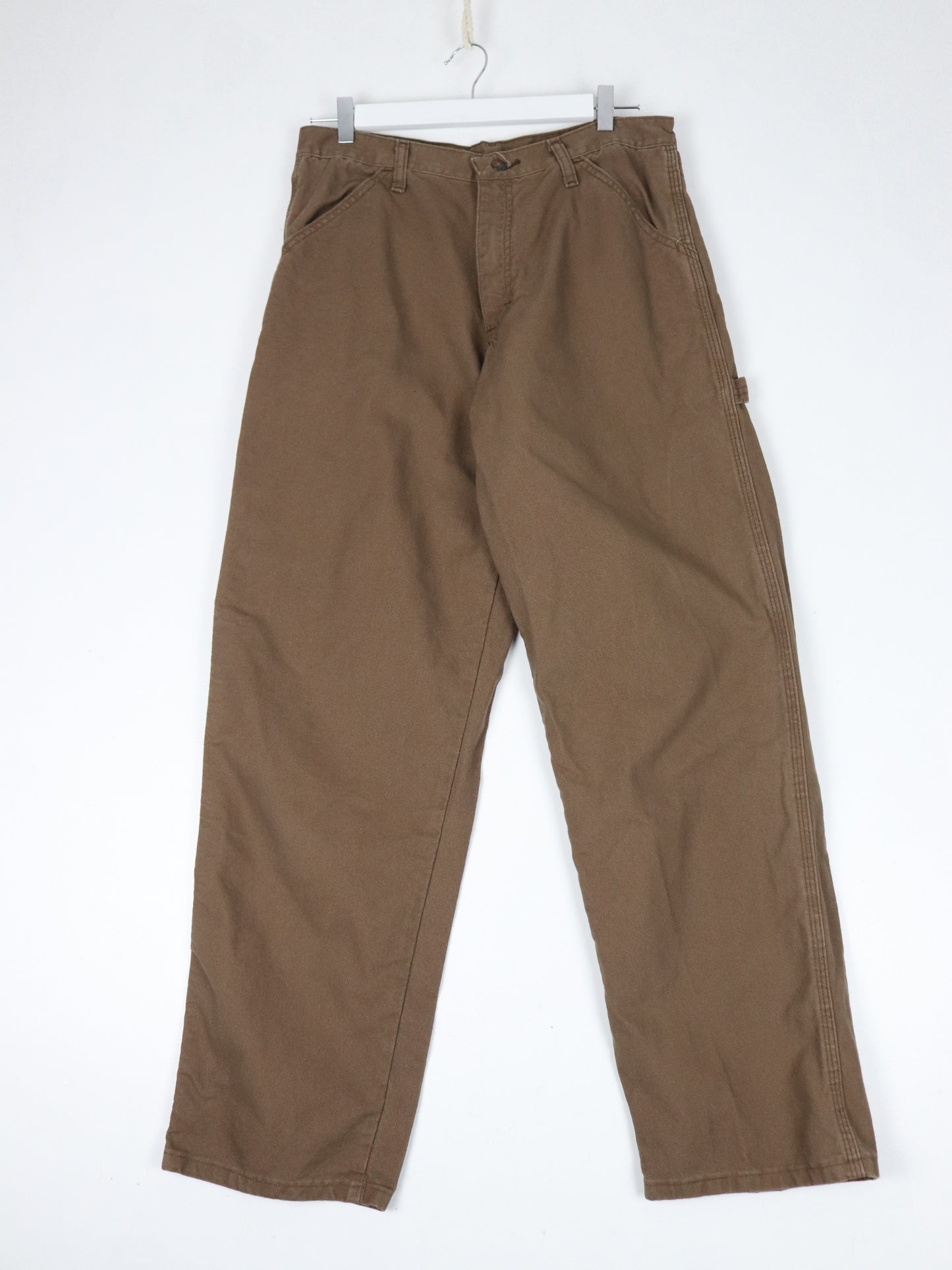 Rustler Pants Mens 32 x 32 Brown Work Wear Carpenters