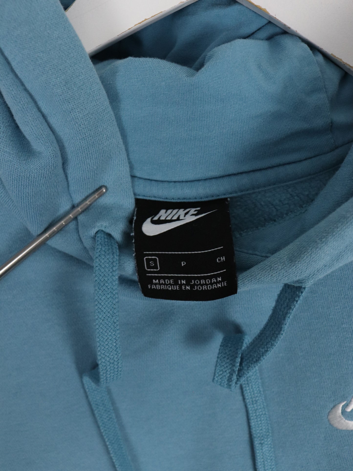 Nike Sweatshirt Mens Small Blue Swoosh Hoodie